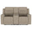 Brentwood Upholstered Motion Reclining Loveseat With Console Taupe