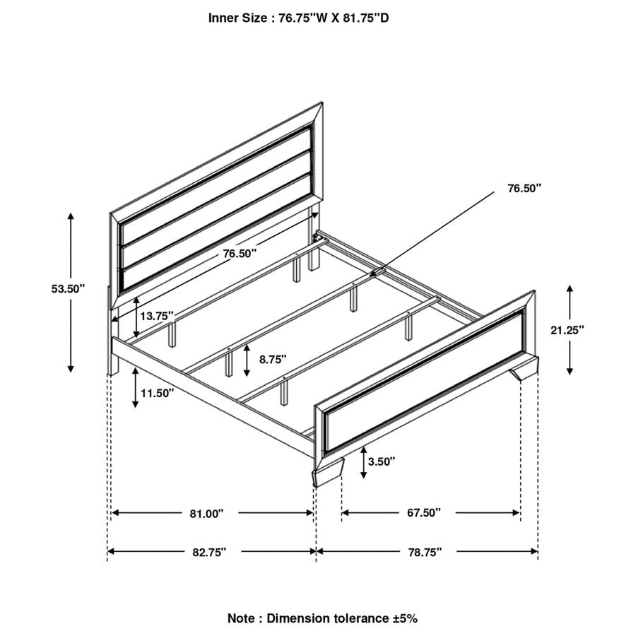 Kauffman Panel Bed Dark Cocoa