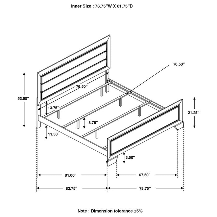 Kauffman Panel Bed Dark Cocoa