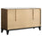 Mays 6-drawer Dresser Walnut Brown with Faux Marble Top