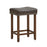 24 Inch Upholstered PU Leather Bar Stools Set of 2