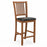 2-Piece Bar Chair Set Counter Height Bar Stool with Backrest