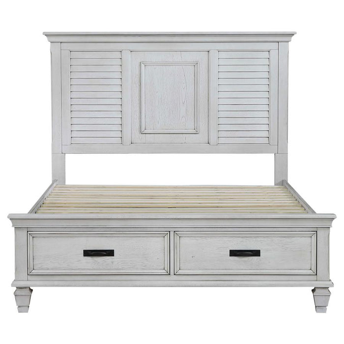 Franco Storage Bed Antique White