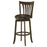 Lambert Pub Height Swivel Bar Stool With Upholstered Seat Dark Cherry