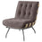 Aloma Armless Tufted Accent Chair Dark Brown