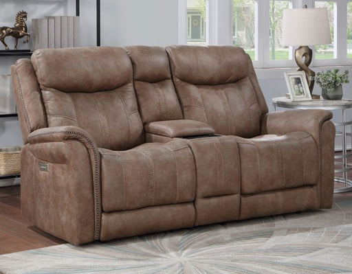 Morrison Dual-Power Reclining Console Loveseat