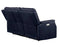 Valencia Dual-Power Leatherette Reclining Console Loveseat