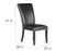 Finley Black PU Side Chair