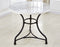 Claire 34 inch Round White Marble Top Bistro Table