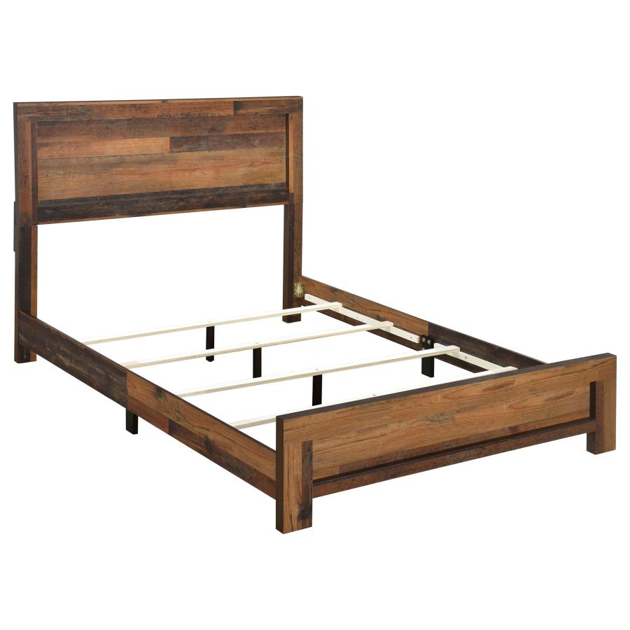 Sidney Panel Bed Rustic Pine