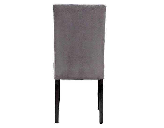 Napoli Side Chair, Gray Velvet