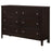 Carlton 6-drawer Rectangular Dresser Cappuccino