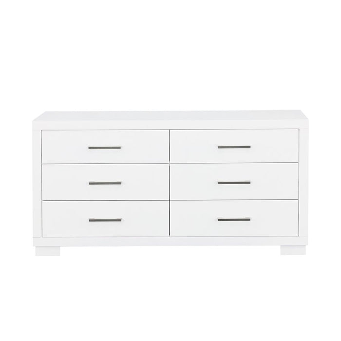 Jessica 6-drawer Dresser White