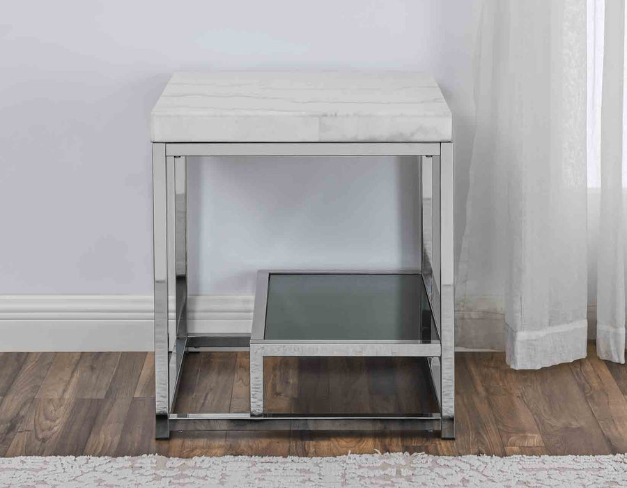 Aston White Marble Coffee Table