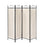 Dove 4-Panel Folding Screen Beige And Black