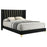 Kendall Upholstered Panel Bed Black