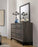 Watson 6-drawer Dresser Grey Oak and Black