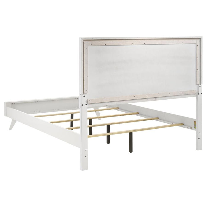 Janelle Panel Bed White