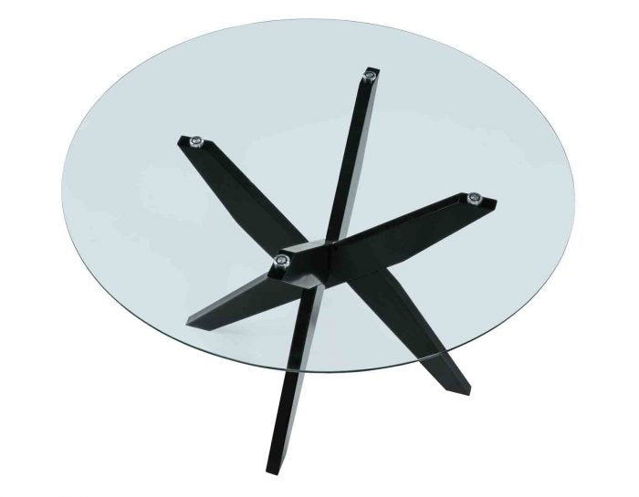 Amalie 48 inch Round Glass Top Table