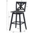 Set of 2 29 Inch 360-Degree Swivel Bar Stools for Home Restaurant