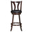 24/29.5 Inch Set of 2 Swivel Bar Stools Bar Height Chairs with Rubber Wood Legs