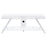 Marcia 1-drawer Wood 60" TV Stand White High Gloss and Chrome