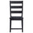 Newport Ladder Back Dining Side Chair Black (Set Of 2)