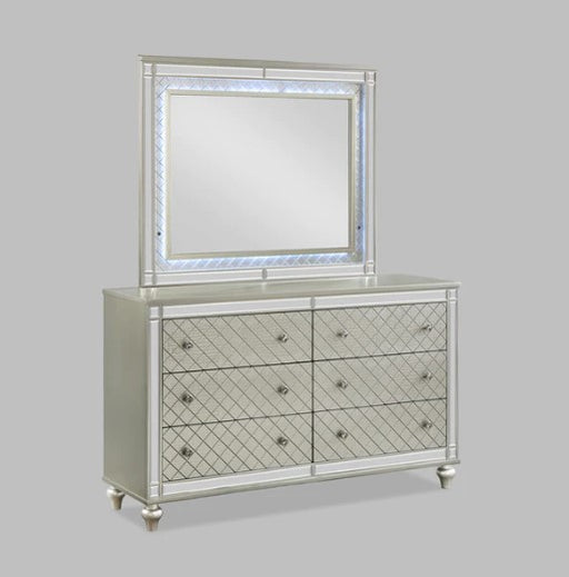 Cristian Champagne Bedroom Dresser Mirror