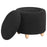 Valia Faux Sheepskin Upholstered Round Storage Ottoman