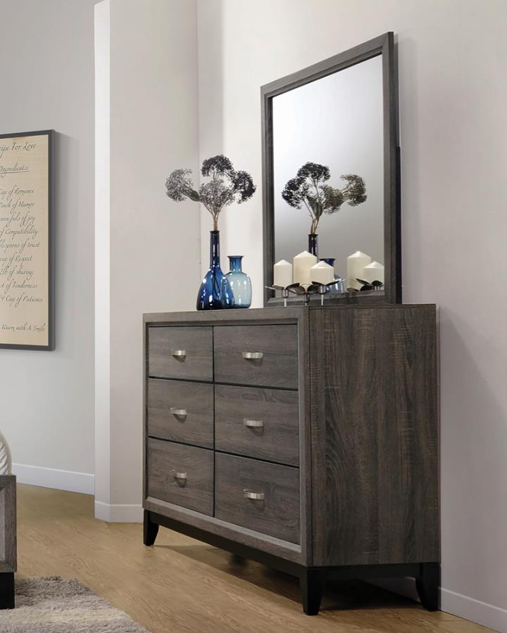 Watson Dresser Mirror Grey Oak