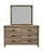 Matteo Melamine Bedroom Dresser Mirror