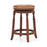 24/29 Inch Swivel Bar Stool Set of 2 with Upholstered Seat and Rubber Wood Frame