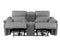 Alpine Dual-Power Leather Console Loveseat