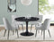 Colfax 45 inch Round Marble Dining Table