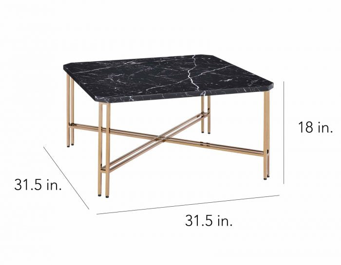 Daxton Faux-Marble 3-Piece Occasional Set (Cocktail & 2 End Tables)