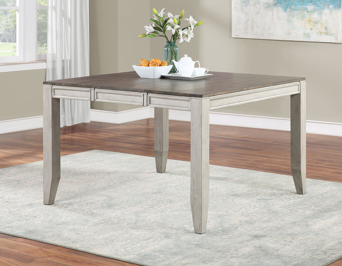 Abacus 5-Piece Counter Dining Set (Counter Table & 4 Counter Chairs)