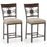 Set of 2 25 inches Bar Stools with Rust-proof Metal Frame and Soft Sponge Seat