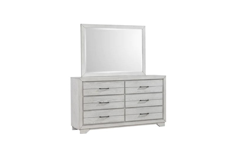 White Sands Chalk Platform Bedroom Set