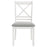 Hollis Cross Back Wood Dining Side Chair White (Set of 2)