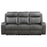 Raelynn Upholstered Motion Reclining Sofa Grey