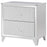 Larue 2-drawer Nightstand with USB Port Silver