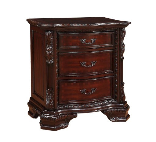 Sheffield Traditional Rich Brown Finish Panel Bedroom Set