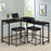 Hawes 4-piece Multipurpose Counter Height Table Set Black