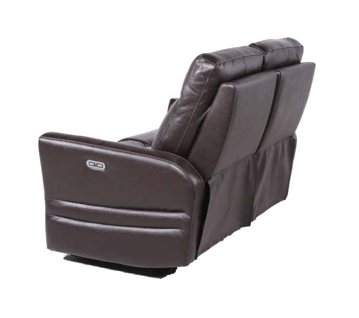 Coachella Dual Power Reclining Loveseat, Brown