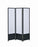 Calix 3-Panel Folding Floor Screen Translucent And Black