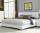 Felicity Panel Bed with LED Lighting Glossy White