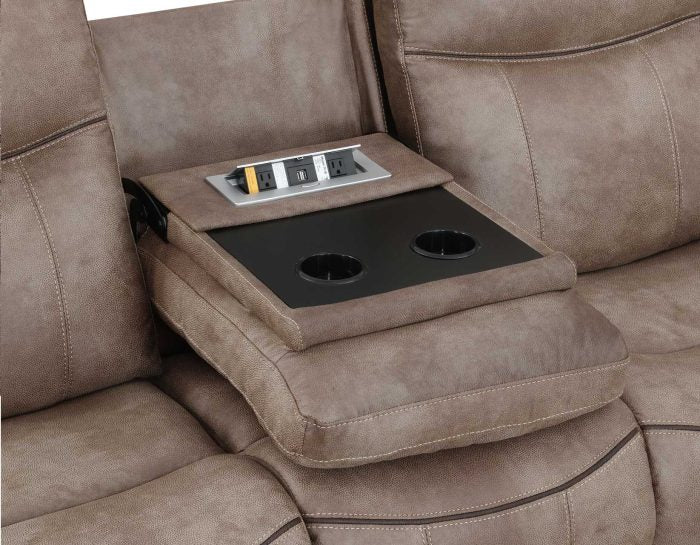 Nashville Manual Reclining Sofa w/Drop-Down Console