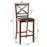 Set of 2 Bar Stools 25 Inch Counter Height Chairs