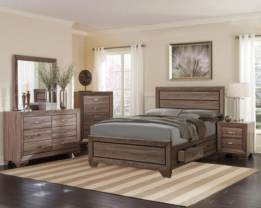 Kauffman Storage Bed Washed Taupe