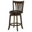 Lambert Counter Height Swivel Bar Stool with Upholstered Seat Dark Cherry